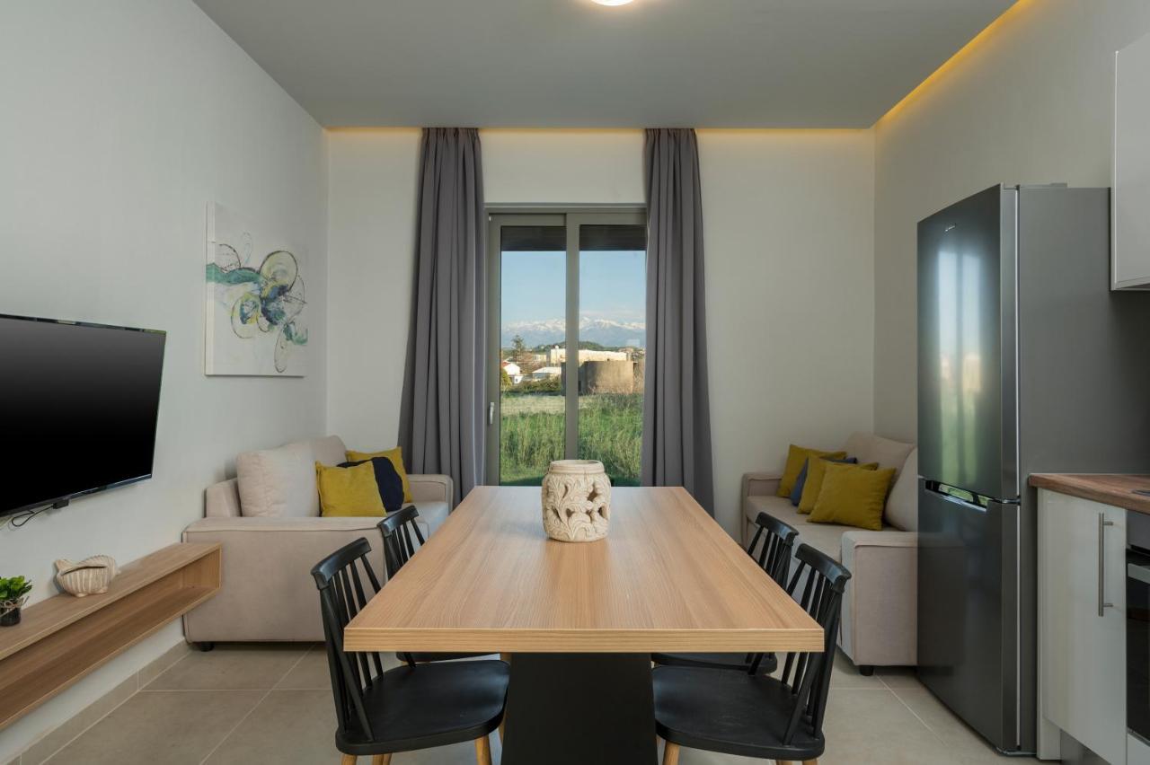 Aegean Breeze Luxury Apartments Next To The Sea Maleme Exteriör bild