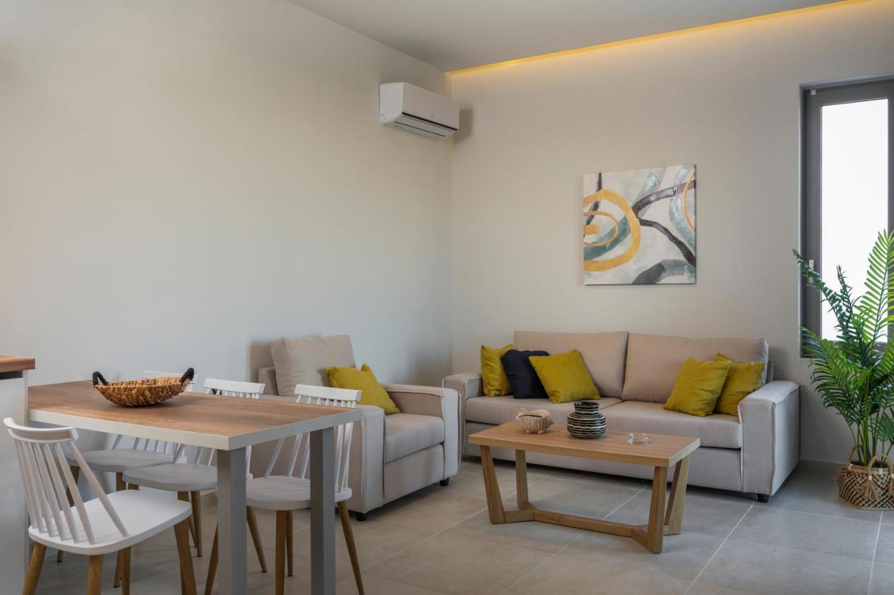 Aegean Breeze Luxury Apartments Next To The Sea Maleme Exteriör bild