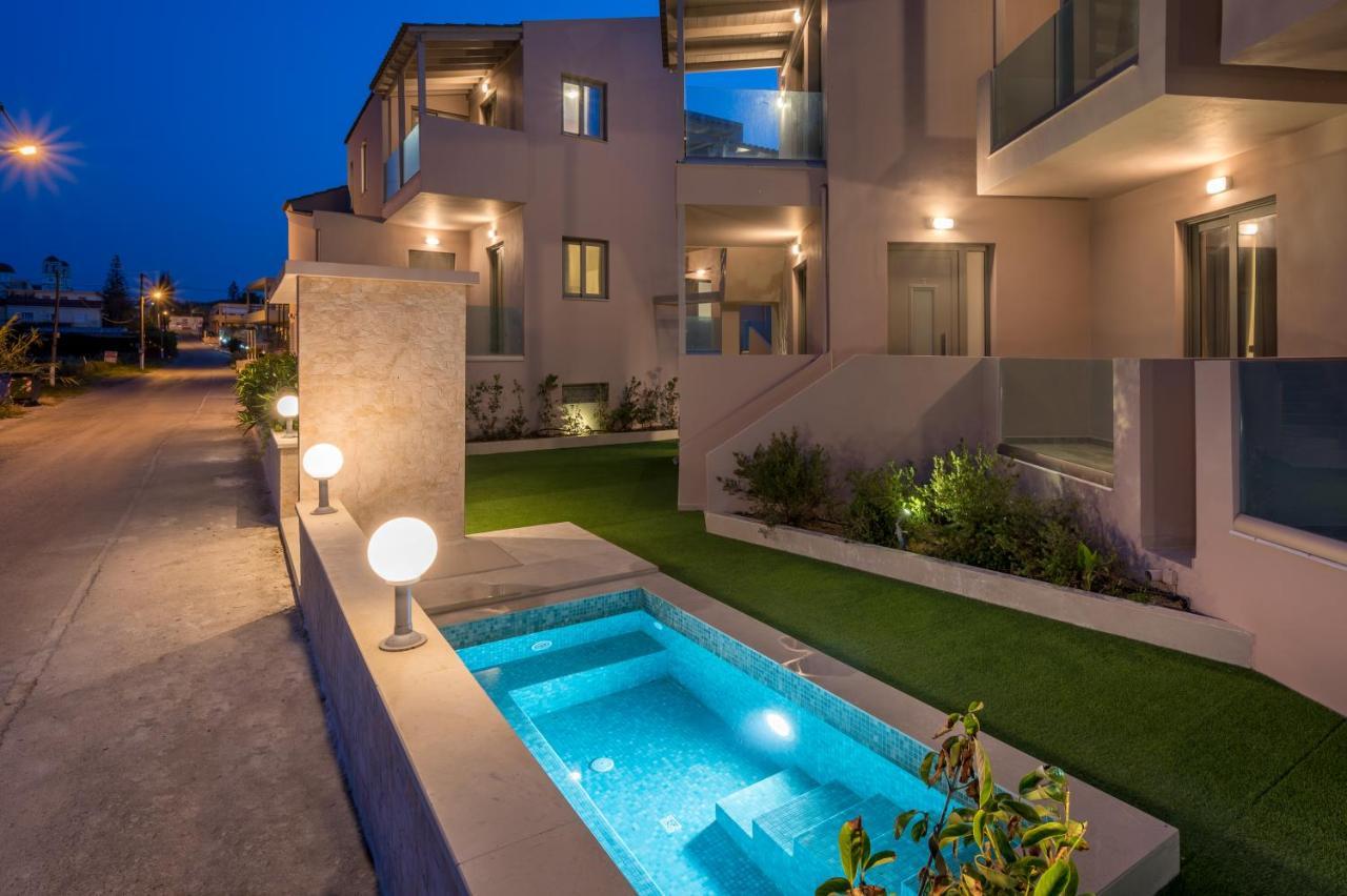 Aegean Breeze Luxury Apartments Next To The Sea Maleme Exteriör bild