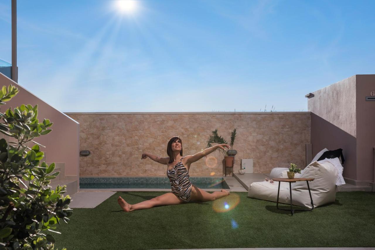 Aegean Breeze Luxury Apartments Next To The Sea Maleme Exteriör bild